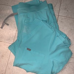 Figs Aqua Blue scrubs 2XL!